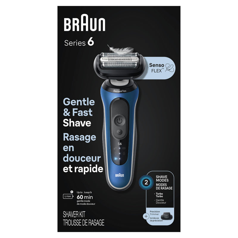 Braun Series 6 Foil Electric Shaver, Blue