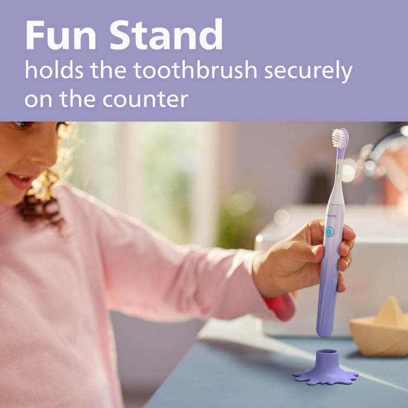 Philips One for Kids by Sonicare Battery Toothbrush HY1130/01, Purple