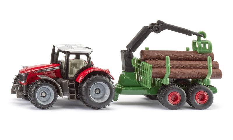 Siku - Massey Ferguson avec remorque forestière