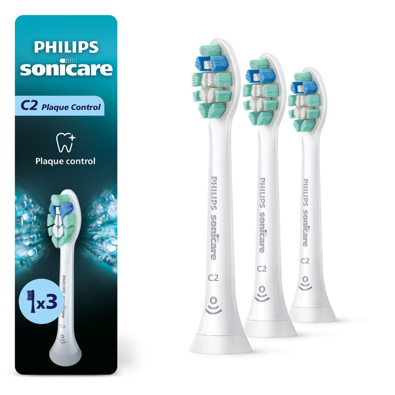Philips Sonicare Optimal Plaque Control Heads HX9023/65, White, 3 Pack