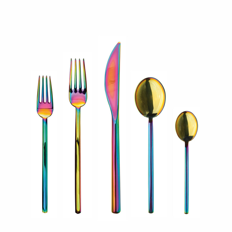 Mepra - Due Rainbow - 5-Piece Flatware Set