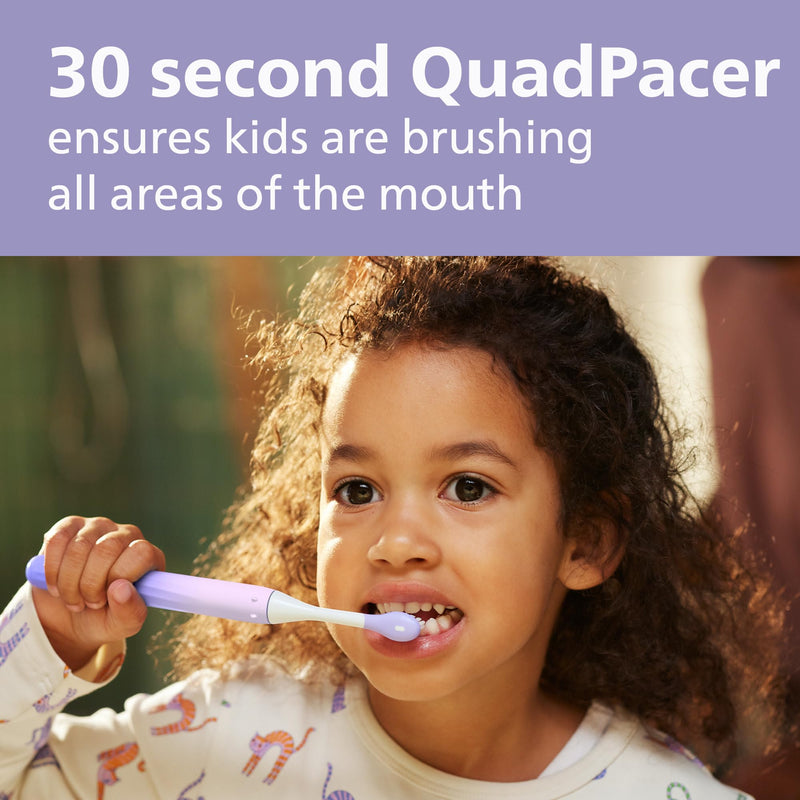 Philips One for Kids by Sonicare Battery Toothbrush HY1130/01, Purple