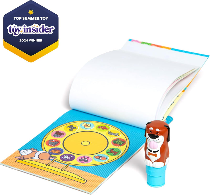 Melissa & Doug - Sticker WOW! - Cahier d'activités et tampon autocollant - Chien
