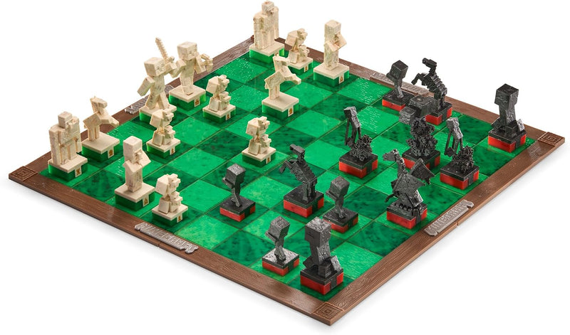 The Noble Collection - Jeu d'échecs Minecraft | Héros de l'Overworld contre Créatures hostiles