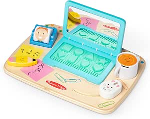 Melissa & Doug - Tableau d'activités en bois pour le bureau
