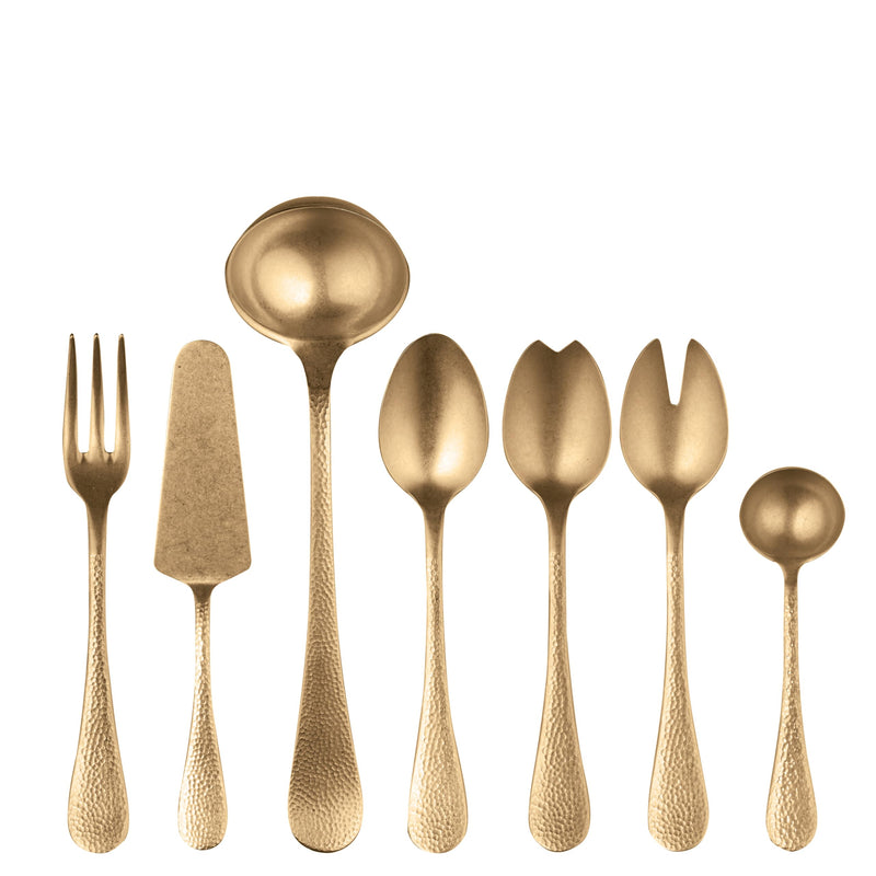 Mepra - Epoque Pewter Gold - 7-Piece Serving Set