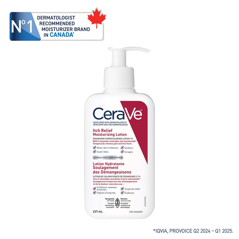 CeraVe - Itch Relief Moisturizing Lotion - 1% Pramoxine - 237 mL
