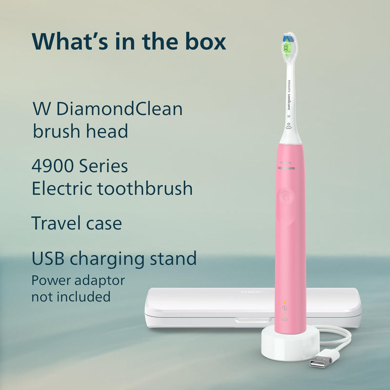 Philips Sonicare 4900 Electric Toothbrush HX3683/36, Pink
