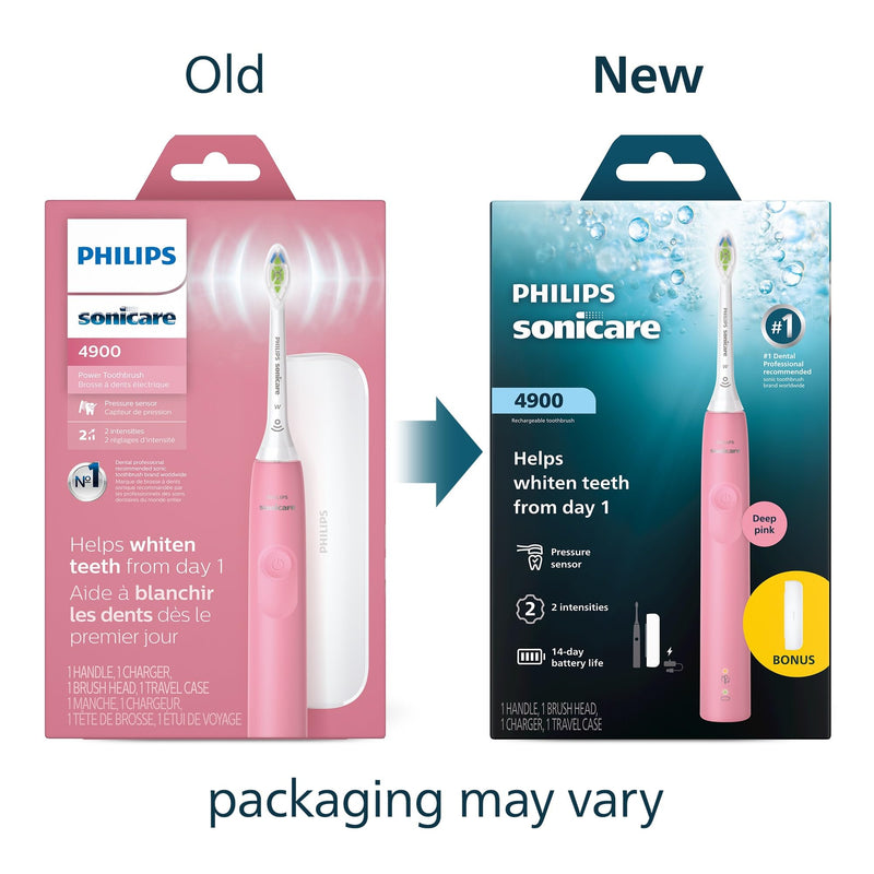 Philips Sonicare 4900 Electric Toothbrush HX3683/36, Pink