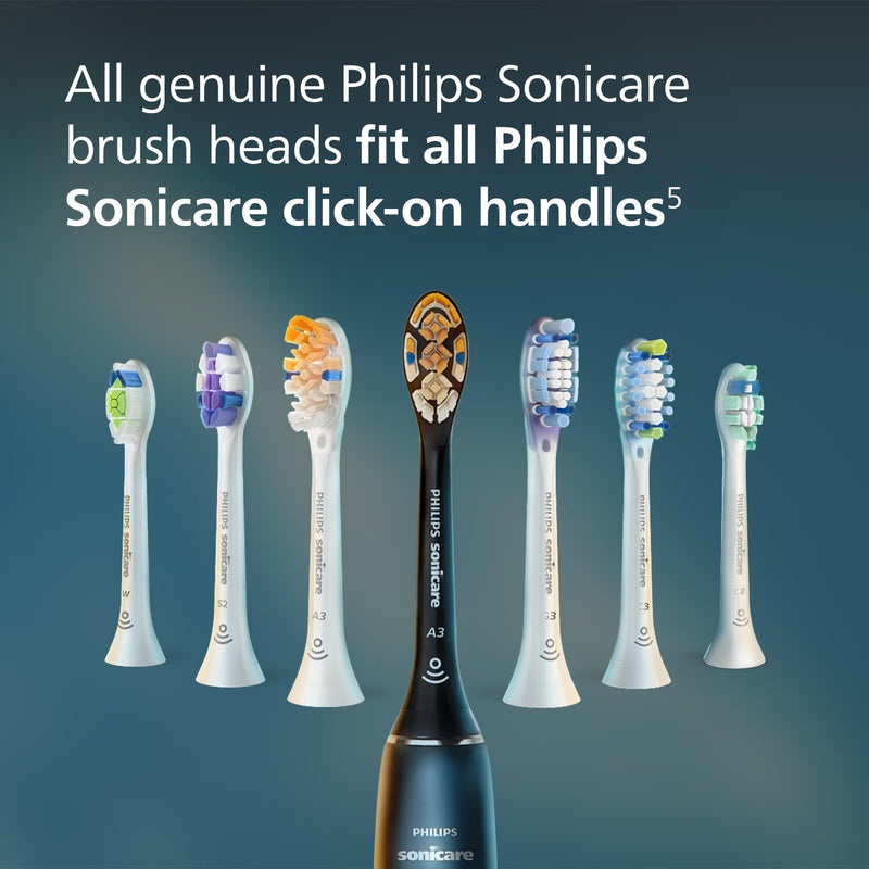Philips Sonicare C3 Plaque Removal + Whitening Heads HX9042/95, Black, 2 Pack