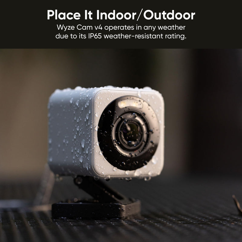 Wyze Cam v4 Security Cameras WYZEC4WHX2, White, 2 Pack