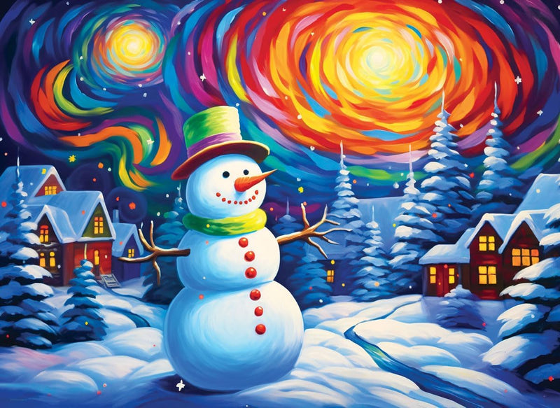 Eurographics - 500 Piece Jigsaw Puzzle - Colorful Frosty By Ray Heere