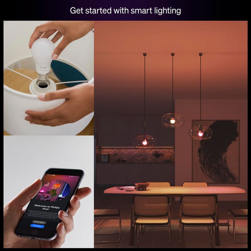Philips Hue Essential A19 Color Smart Bulb 592535, 1 Pack