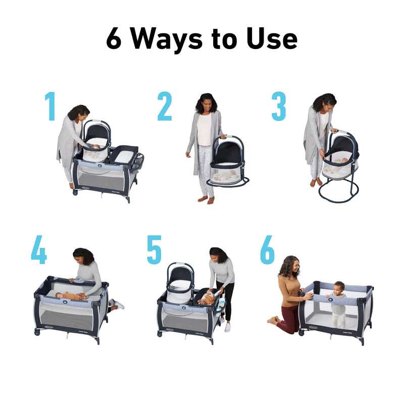 Graco - Pack 'n Play Day2Dream Bassinet Playard - Rainier