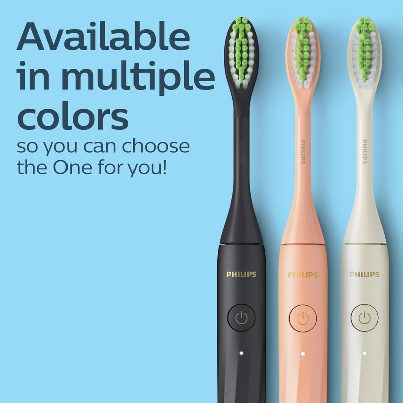 Philips One by Sonicare Rechargeable Toothbrush HY1200/26, Black