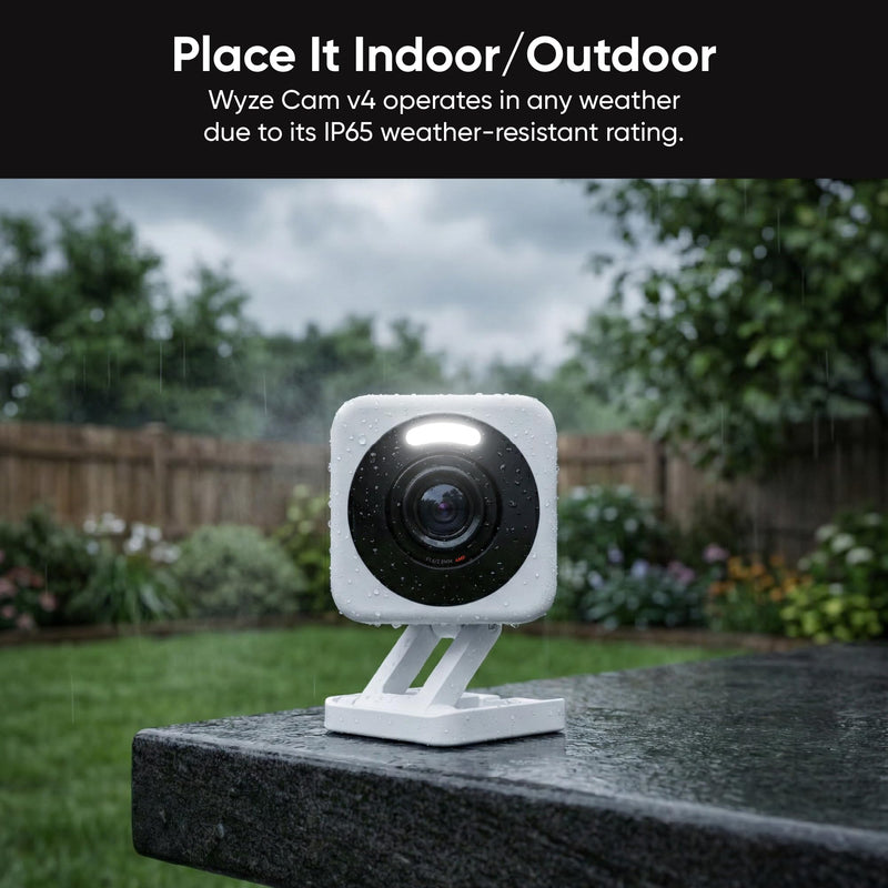 Wyze Cam v4 Security Camera WYZEC4, White