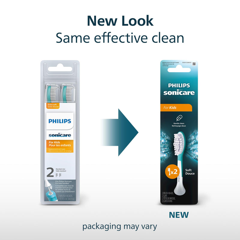 Philips Sonicare for Kids Brush Heads HX6042/94, 2 Pack
