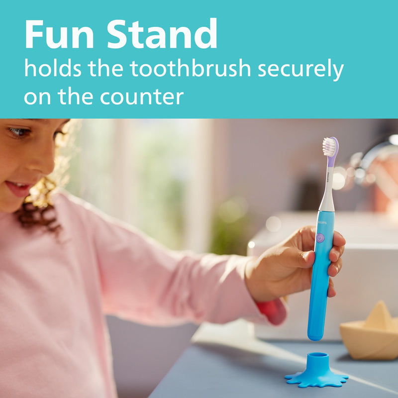 Philips One for Kids by Sonicare Battery Toothbrush HY1130/02, Blue