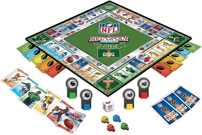 MasterPieces - NFL - Jeu de société Junior Opoly