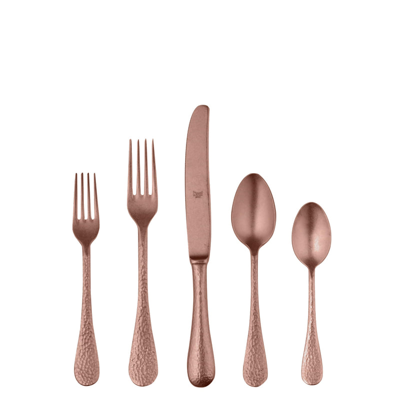 Mepra - Epoque Pewter Bronze - 5-Piece Flatware Set