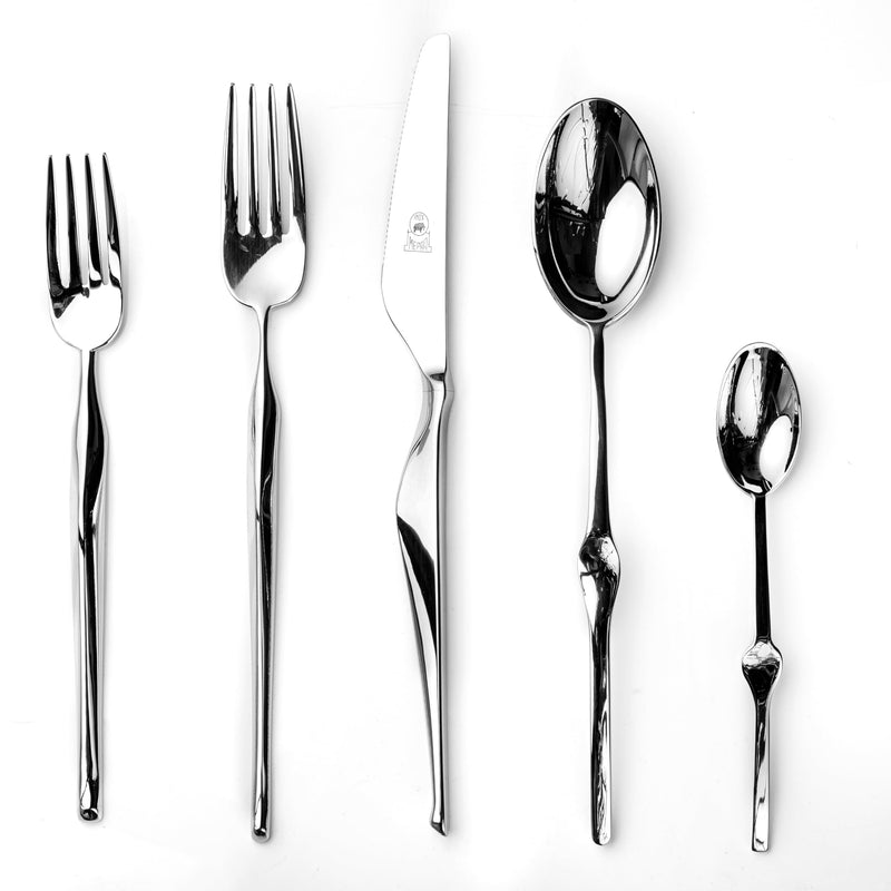 Mepra - Ergonomica Mirror - 5-Piece Flatware Set