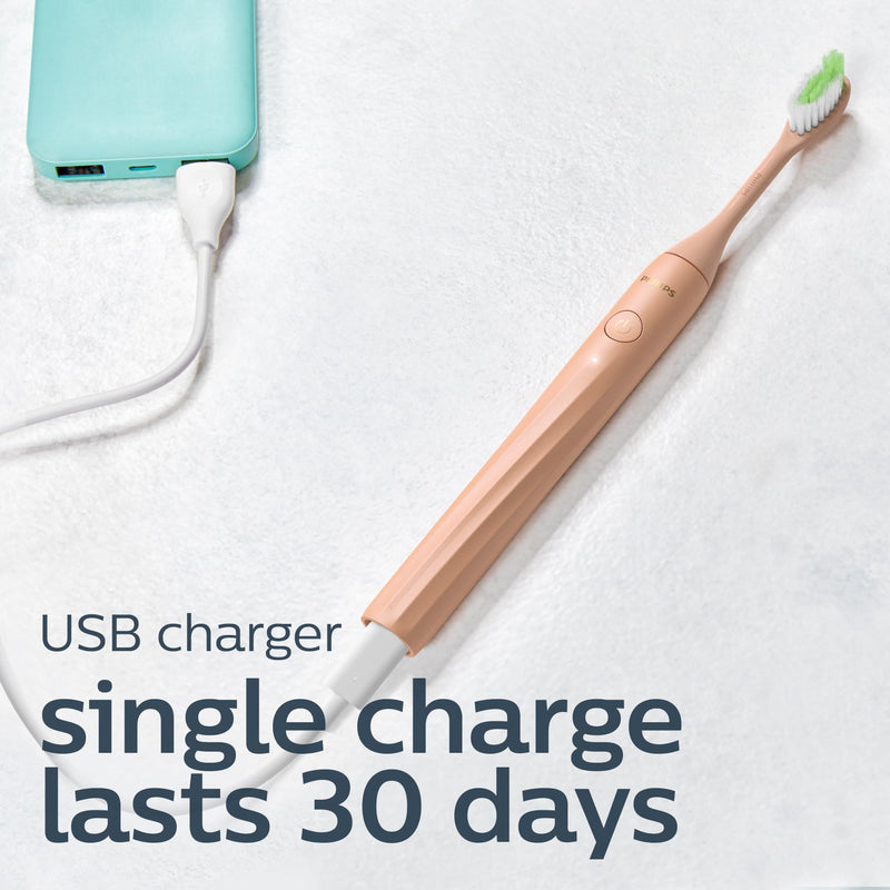 Philips One by Sonicare Rechargeable Toothbrush HY1200/25, Champagne