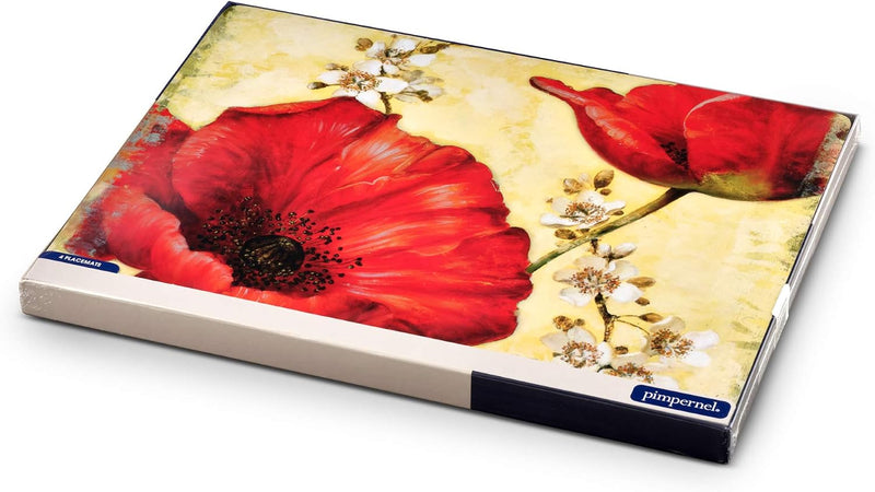 Pimpernel - Poppy De Villeneuve Placemats (Set of 4) | 16 x 12 in / 40.6 x 30.5 cm