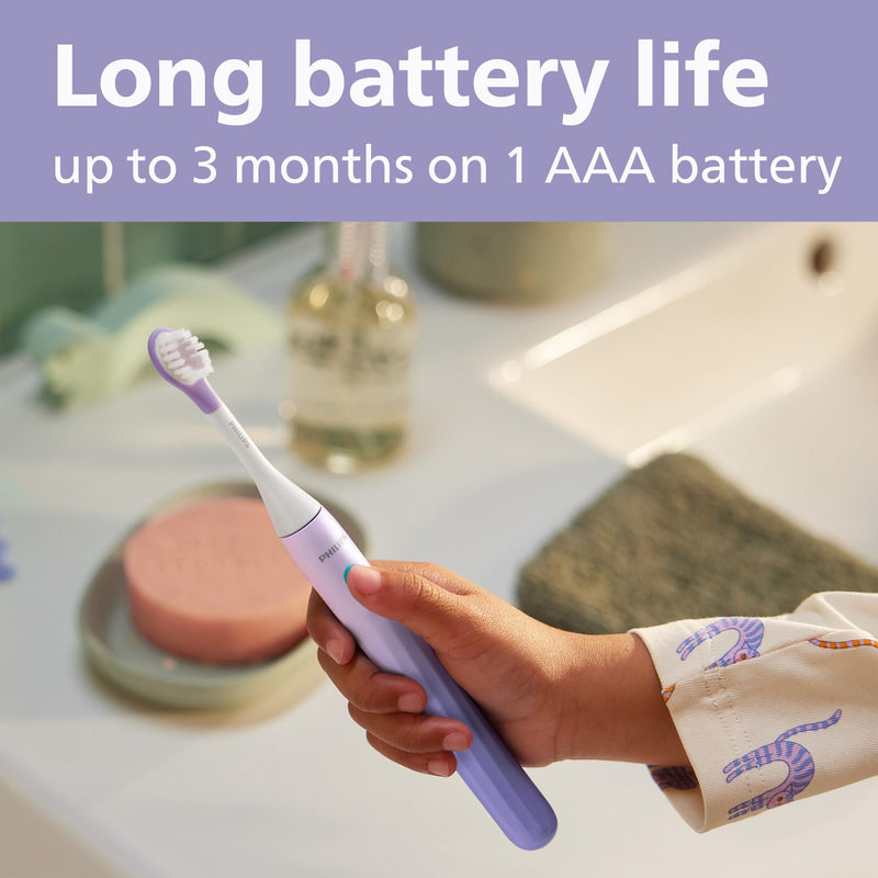 Philips One for Kids by Sonicare Battery Toothbrush HY1130/01, Purple