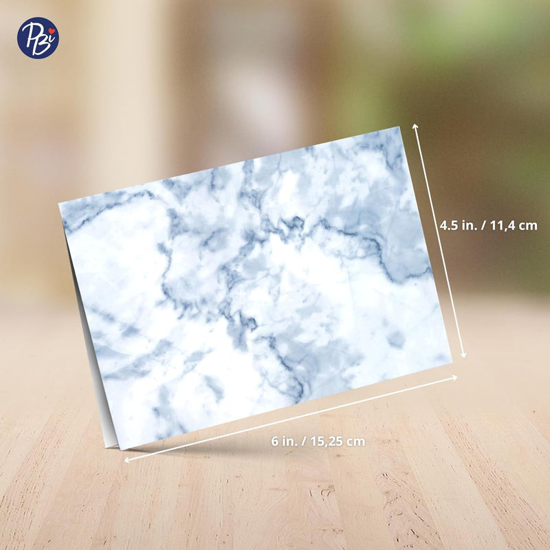 BLANK CARD / BOX (10 CARD, 10 ENV, 10 STICKERS) : BLUE MARBLE