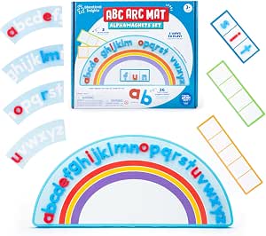 Educational Insights - ENSEMBLE DE LETTRES MAGNÉTIQUES ALPHAMAGNÉTIQUES ABC ARC MAT