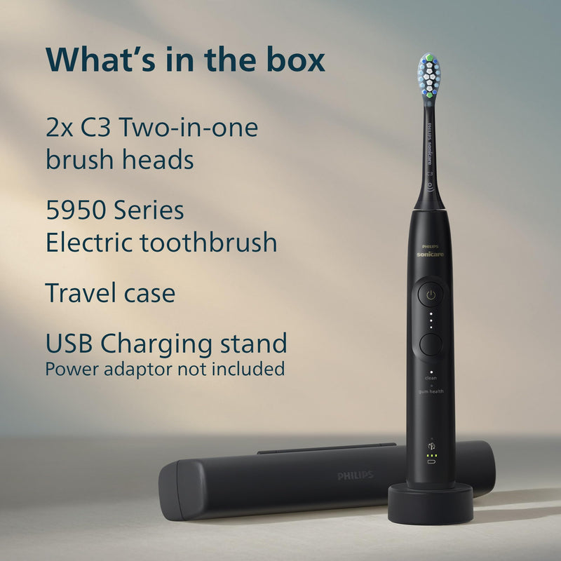 Philips Sonicare 5950 Electric Toothbrush HX7131/03, Black