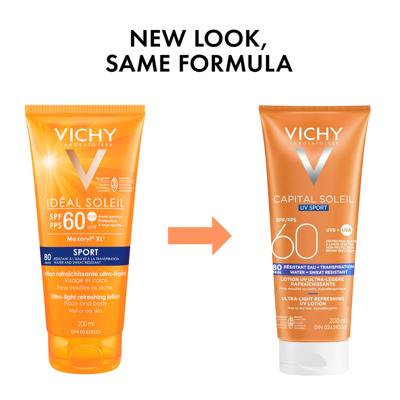 Vichy Idéal Soleil Sport Sunscreen SPF 60, 200 mL