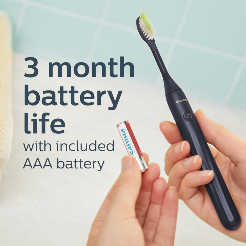 Philips One by Sonicare Battery Toothbrush HY1100/04, Midnight