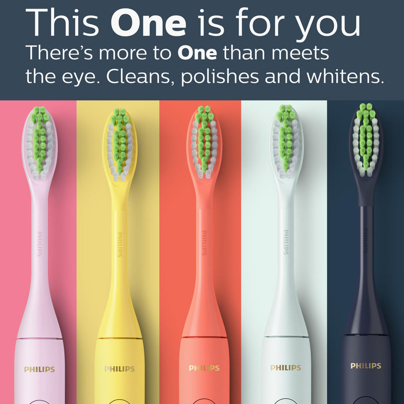 Philips One by Sonicare Battery Toothbrush HY1100/06, Pink