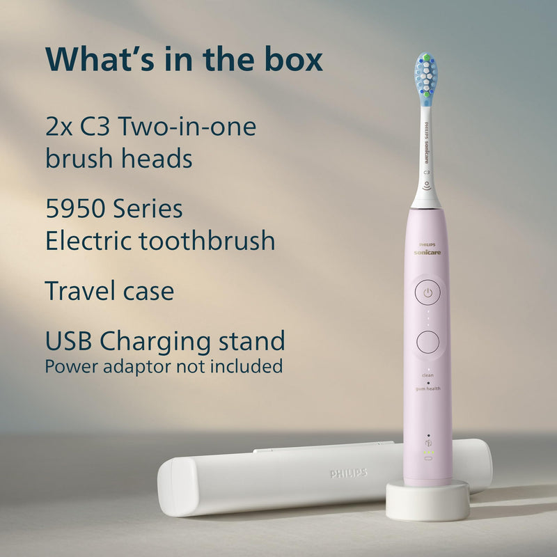 Philips Sonicare 5950 Electric Toothbrush HX7132/03, Pink