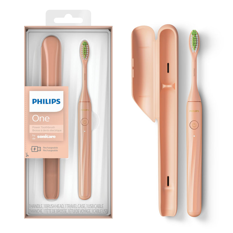 Philips One by Sonicare Rechargeable Toothbrush HY1200/25, Champagne