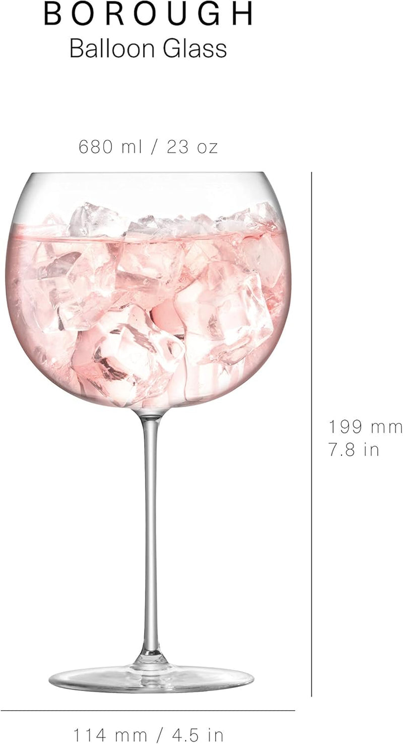 LSA - Borough - Verres ballon (lot de 4) | 680 ml