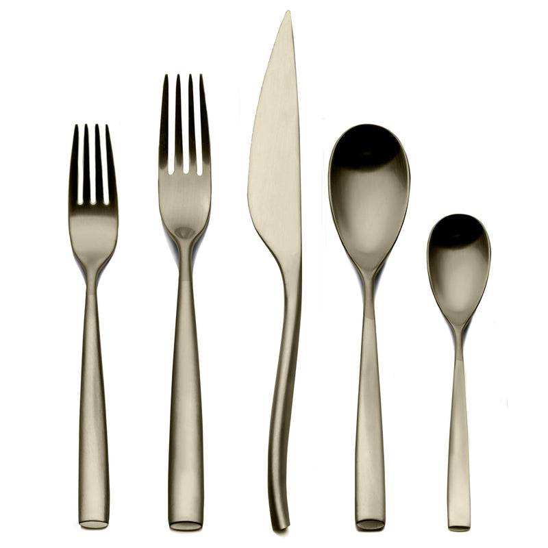 Mepra - Arte Ice Champagne - 5-Piece Flatware Set
