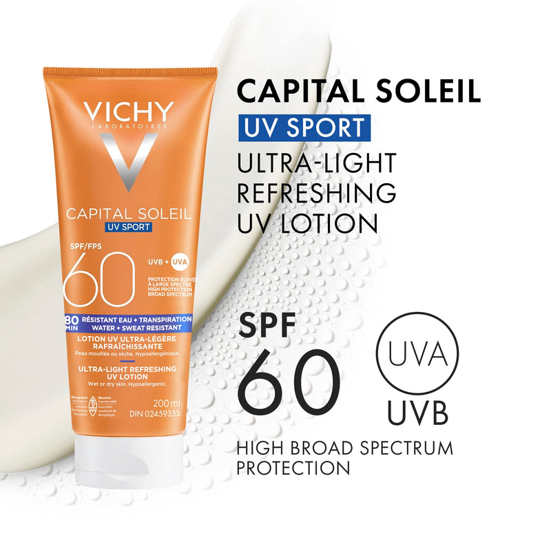 Vichy Idéal Soleil Sport Sunscreen SPF 60, 200 mL