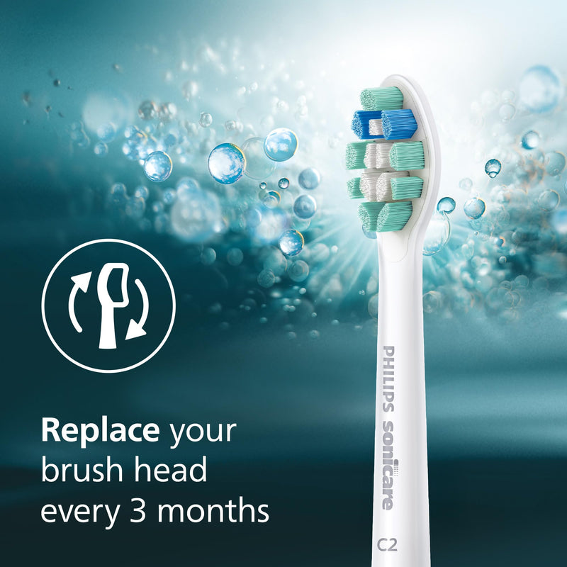 Philips Sonicare C2 Plaque Control Brush Heads HX9024/77, White, 4 Pack