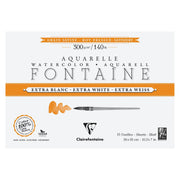 Clairefontaine Fontaine Extra White satin watercolour block, 18 × 26 cm