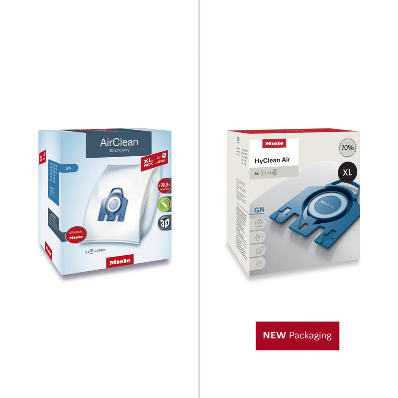 Miele AirClean 3D Efficiency GN Dust Bags, 8 Pack