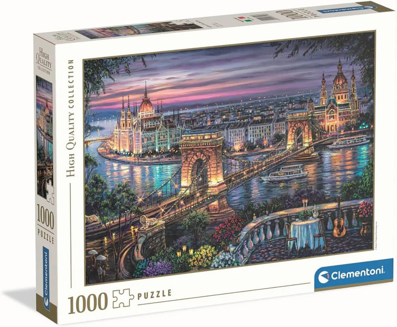 Clementoni - 1000-Piece Puzzle - Lights Of The Danube