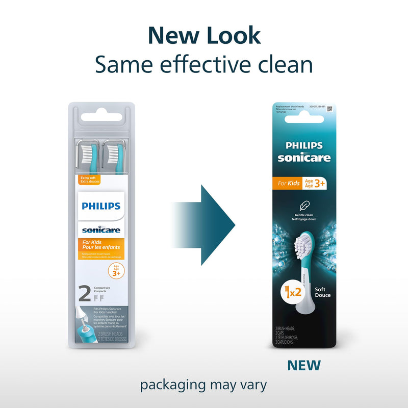 Philips Sonicare for Kids Brush Heads HX6032/94, 2 Pack
