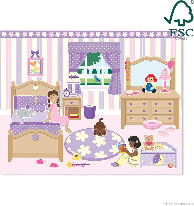 Melissa & Doug - Carnet d'autocollants réutilisables - Maison de jeu !