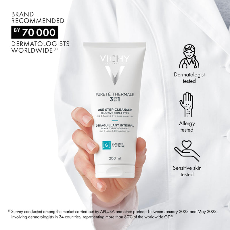 Vichy Pureté Thermale 3-in-1 Cleanser, 200 mL