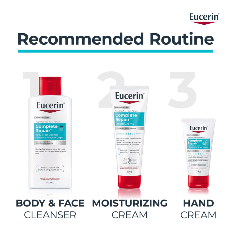 Eucerin Complete Repair Moisturizing Cream 5% Urea, 454 g