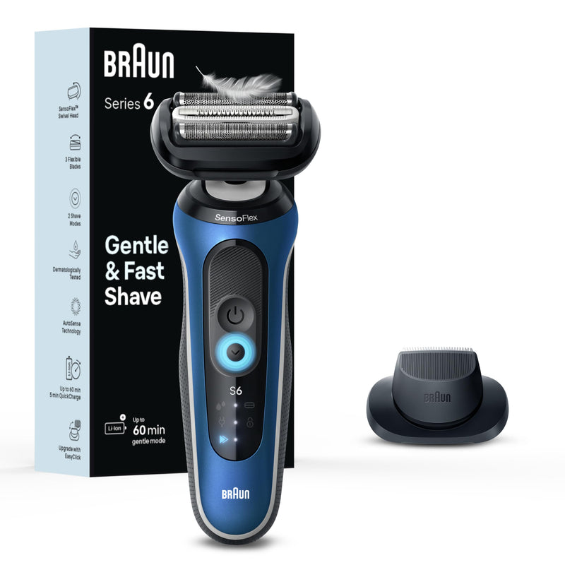 Braun Series 6 Foil Electric Shaver, Blue