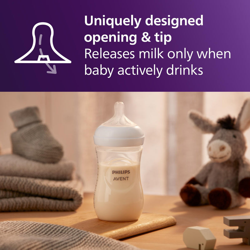 Philips Avent Natural Response Bottles SCY903/03, 9 oz., 3 Pack