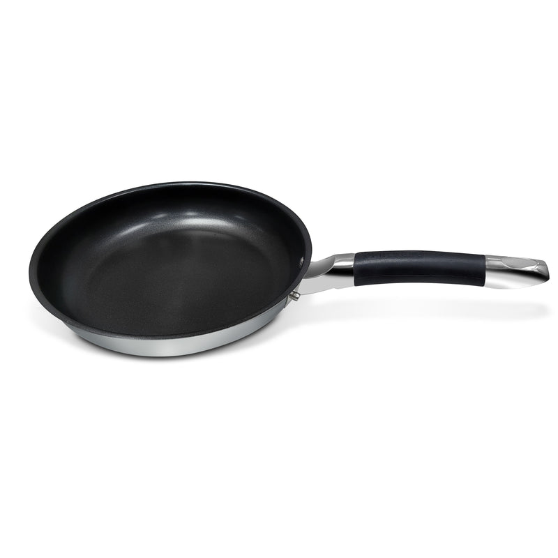 Cuisinart - Poêle classique en acier inoxydable pour chefs - Antiadhésive 25 cm | 722-24NSSC